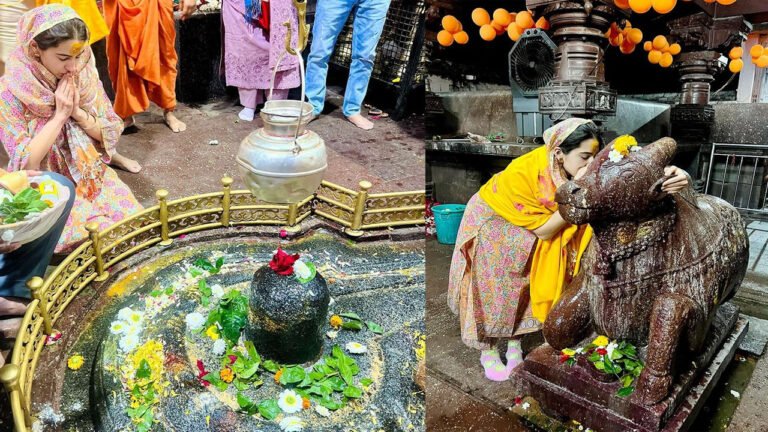 Sara Ali Khan Visits Grishneshwar Jyotirlinga Temple